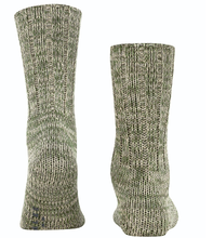 Falke Tagessocke Brooklyn Crew (Bootsock, Grobstrick-Optik) thymiangrün Herren - 1 Paar